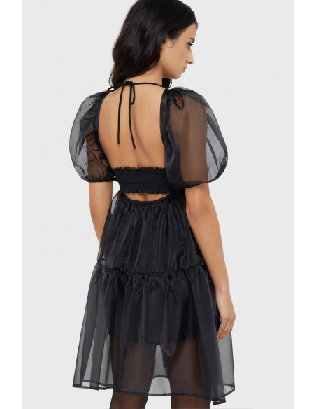Dancing Shadows Black Tulle Dress - Killstar