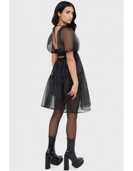Vestido de Tul Negro Dancing Shadows - Killstar