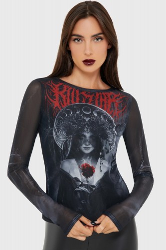 Top de Gasa Grimalkins Glass - Killstar