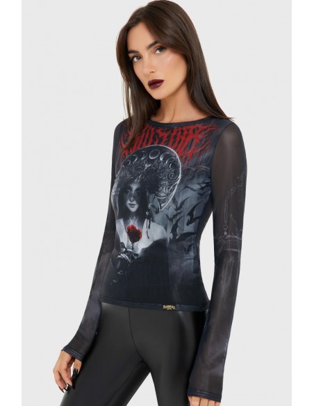 Top de Gasa Grimalkins Glass - Killstar