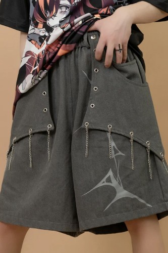 Pantalón Corto Cryptid Corpse ACDC Rag x Gedraji - Gris