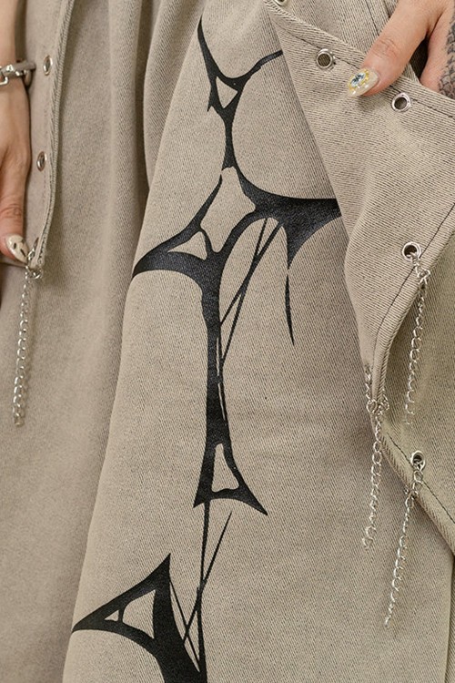 Pantalón Corto Cryptid Corpse ACDC Rag x Gedraji - Beige