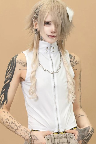 Cryptid Corpse ACDC Rag x Gedraji Sleeveless Top - White