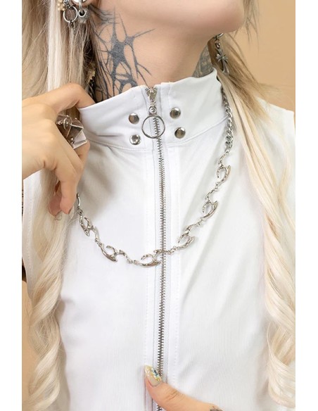 Cryptid Corpse ACDC Rag x Gedraji Sleeveless Top - White