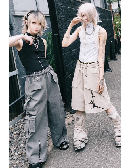 Top sin Mangas Cryptid Corpse ACDC Rag x Gedraji - Blanco