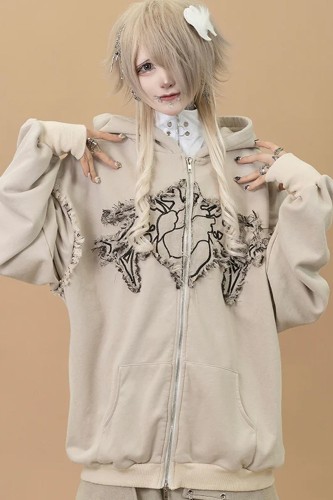 Sudadera con Capucha Cryptid Corpse ACDC Rag x Gedraji - Beige