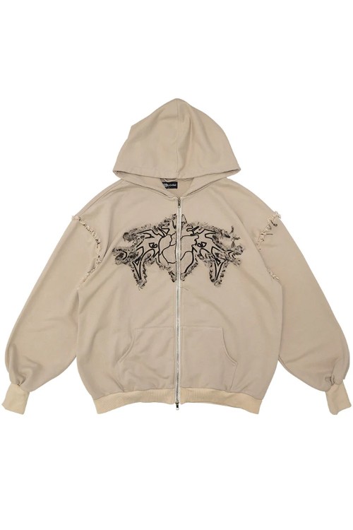Cryptid Corpse ACDC Rag x Gedraji Hoodie - Beige