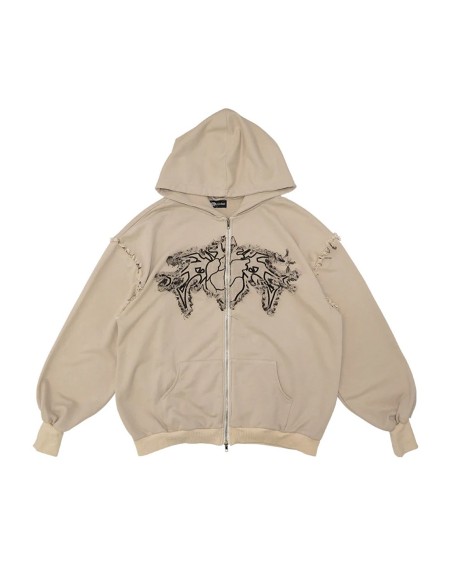 Cryptid Corpse ACDC Rag x Gedraji Hoodie - Beige
