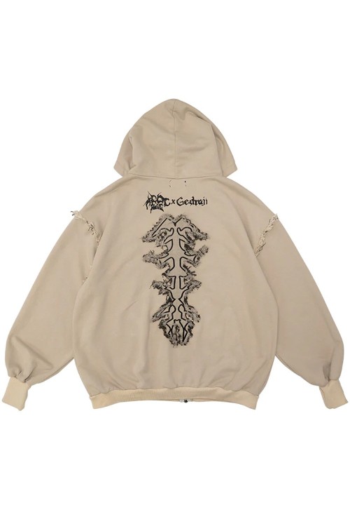 Cryptid Corpse ACDC Rag x Gedraji Hoodie - Beige