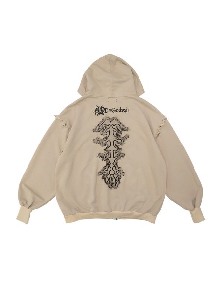 Cryptid Corpse ACDC Rag x Gedraji Hoodie - Beige
