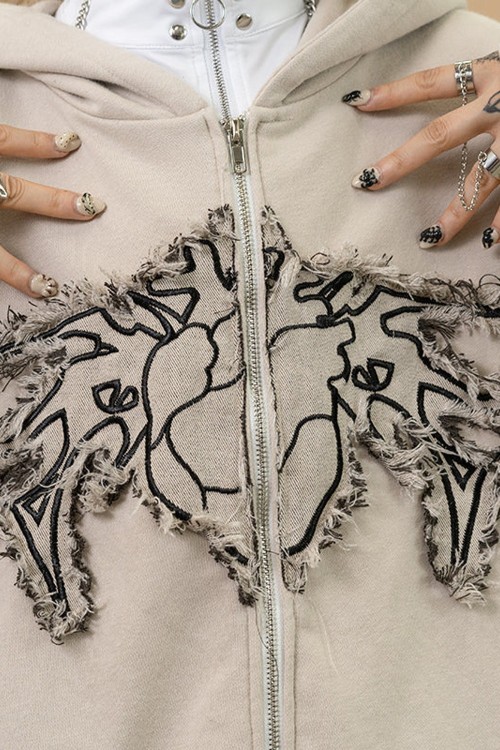 Cryptid Corpse ACDC Rag x Gedraji Hoodie - Beige