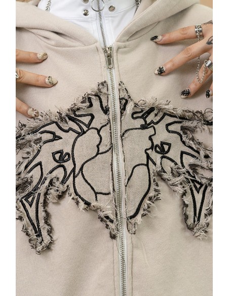 Cryptid Corpse ACDC Rag x Gedraji Hoodie - Beige