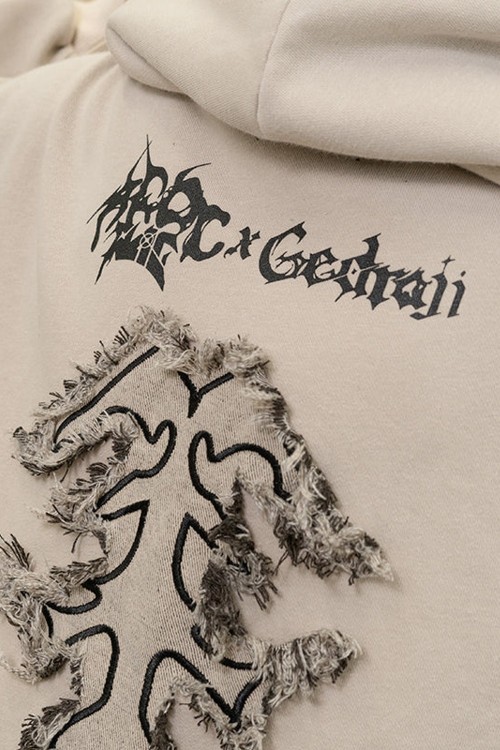 Cryptid Corpse ACDC Rag x Gedraji Hoodie - Beige