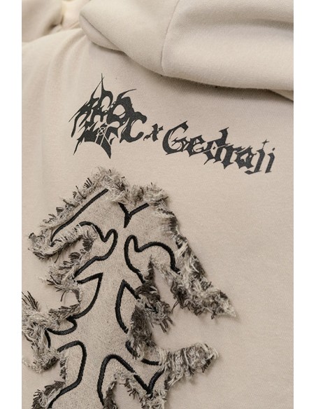 Sudadera con Capucha Cryptid Corpse ACDC Rag x Gedraji - Beige
