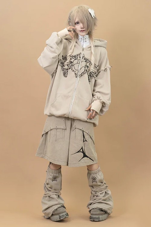 Cryptid Corpse ACDC Rag x Gedraji Hoodie - Beige