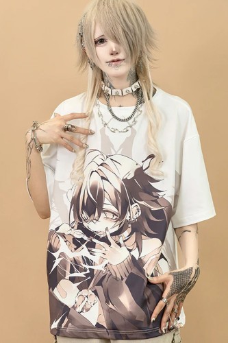 Oversized T-Shirt Cryptid Corpse ACDC Rag x Gedraji - White