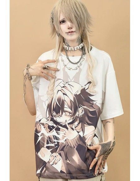 Camiseta Oversized Cryptid Corpse ACDC Rag x Gedraji - Blanco