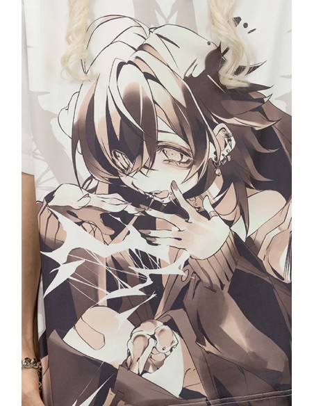 Camiseta Oversized Cryptid Corpse ACDC Rag x Gedraji - Blanco