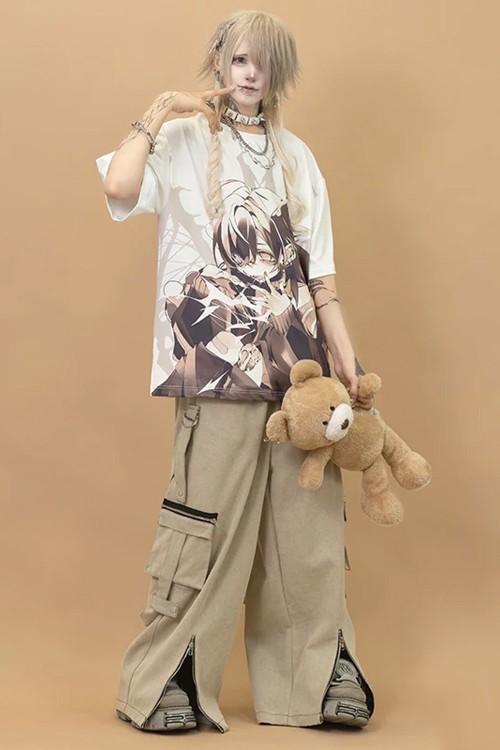 Oversized T-Shirt Cryptid Corpse ACDC Rag x Gedraji - White