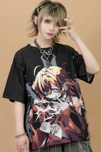 Oversized T-Shirt Cryptid Corpse ACDC Rag x Gedraji - Black