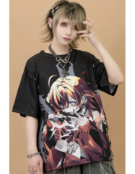 Camiseta Oversized Cryptid Corpse ACDC Rag x Gedraji - Negro