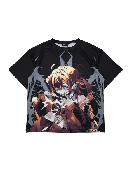 Camiseta Oversized Cryptid Corpse ACDC Rag x Gedraji - Negro