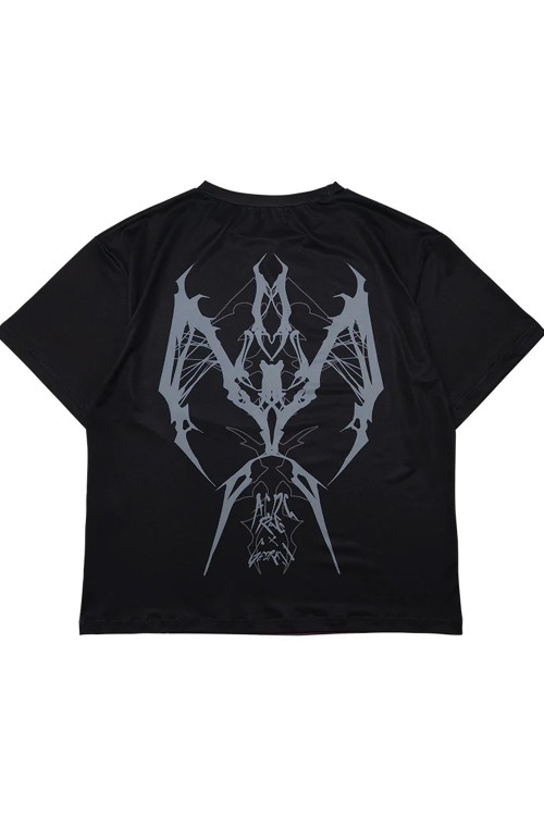 Camiseta Oversized Cryptid Corpse ACDC Rag x Gedraji - Negro