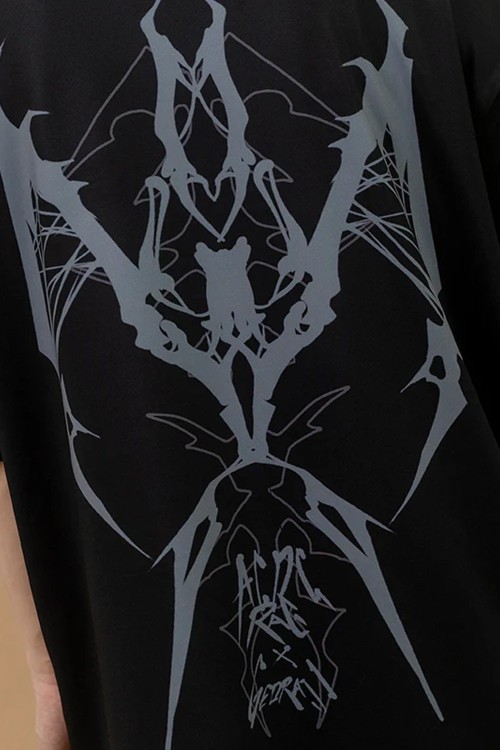 Oversized T-Shirt Cryptid Corpse ACDC Rag x Gedraji - Black