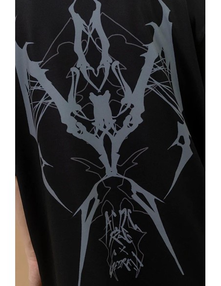 Oversized T-Shirt Cryptid Corpse ACDC Rag x Gedraji - Black