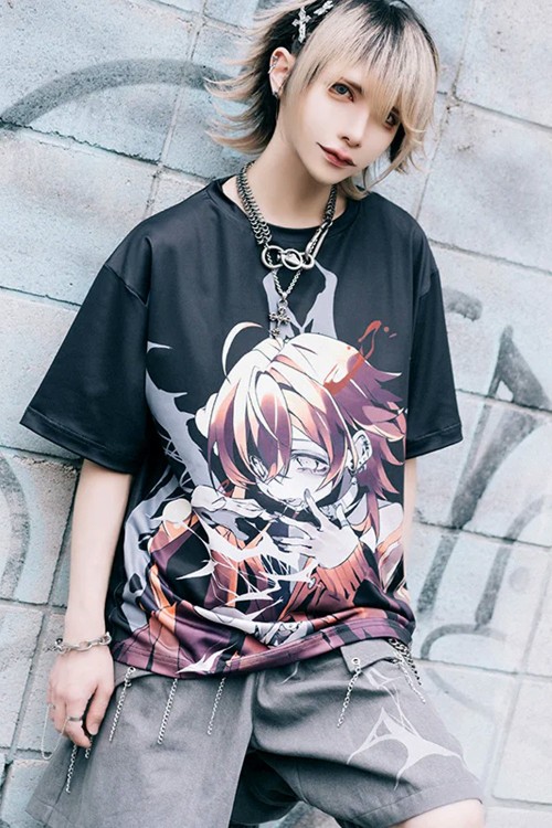 Oversized T-Shirt Cryptid Corpse ACDC Rag x Gedraji - Black