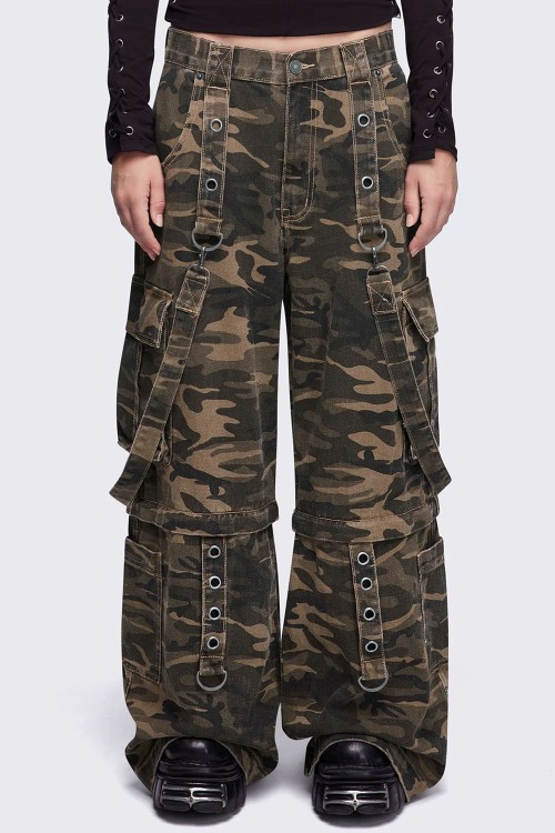 Camouflage Trek Cargo Pants - Minga London