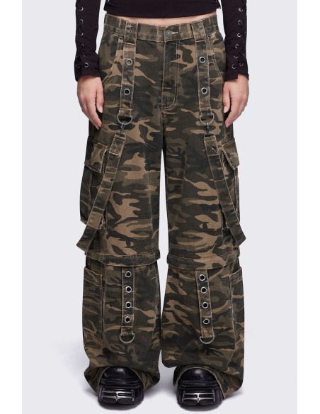 Camouflage Trek Cargo Pants - Minga London