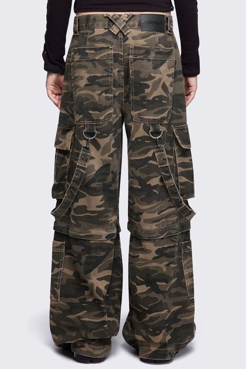Camouflage Trek Cargo Pants - Minga London