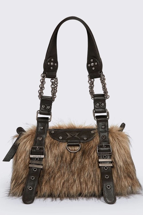 Bolso de Pelito Gigi en Marrón - Minga London