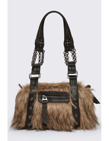 Bolso de Pelito Gigi en Marrón - Minga London