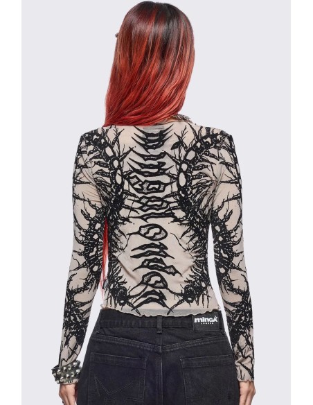 Top de Gasa Centipede en Beige - Minga London