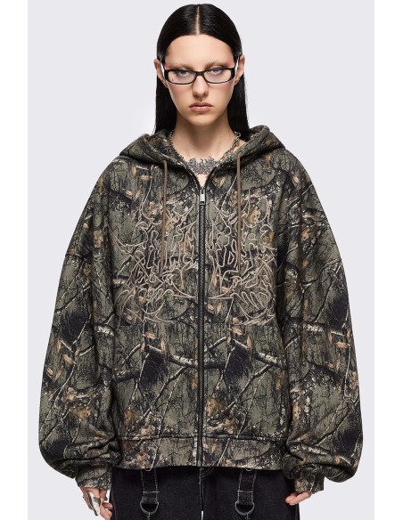 Sudadera con Capucha Forest Tree de Camuflaje - Minga London