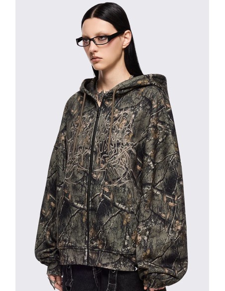 Forest Tree Camouflage Hoodie - Minga London