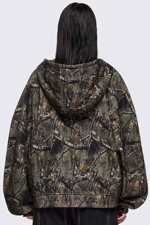Forest Tree Camouflage Hoodie - Minga London