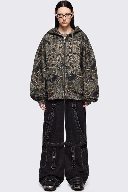 Forest Tree Camouflage Hoodie - Minga London