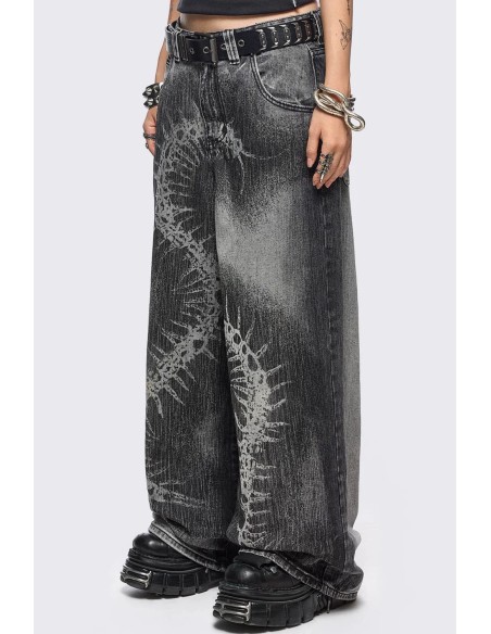 Centipede Baggy Trousers in Grey - Minga London