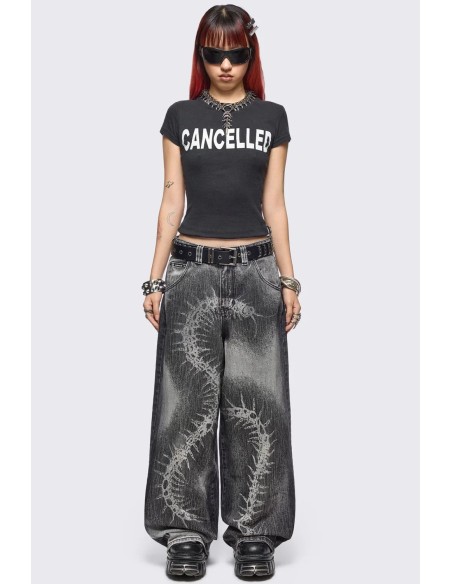 Centipede Baggy Trousers in Grey - Minga London