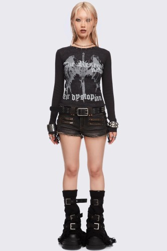 Dystopian Long Sleeve Top - Minga London 2