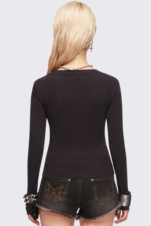 Dystopian Long Sleeve Top - Minga London