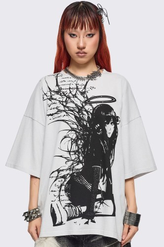 Lost Halo Oversized T-shirt - Minga London
