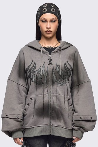 Heaven Hoodie in Grey - Minga London