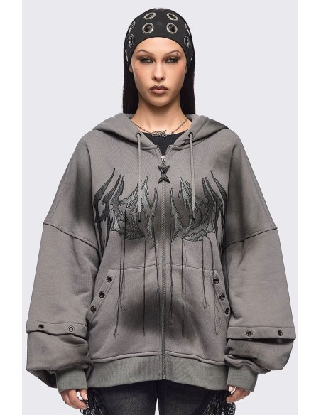 Heaven Hoodie in Grey - Minga London