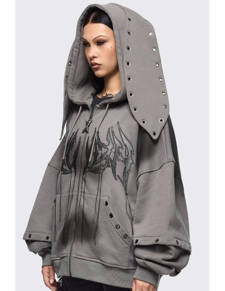 Heaven Hoodie in Grey - Minga London