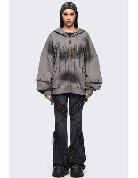 Heaven Hoodie in Grey - Minga London