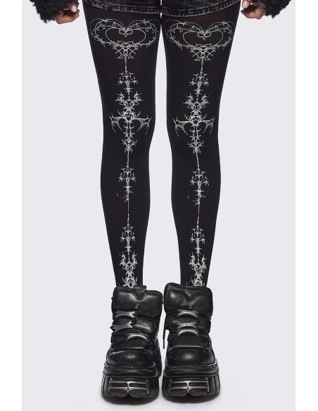 Dark Simmetry Tights - Minga London